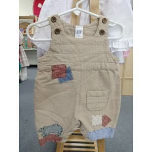 Vintage Baby Gap Hippo Bubble Romper Overall 0-3 Month Patches 90s